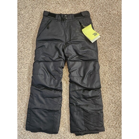 ALL IN MOTION Kids Black Snow Waterproof Ski Pants Size M (8/10) *NWT* - Picture 1 of 5